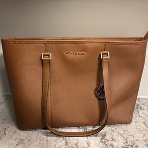Michael Kors Brown Leather Tote